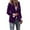 Dark Purple, variant on Breezora Women Suit Jacket Single Breasted Button Up Office Career Blazer for Fall Winter Season Outerwear L Size Gold