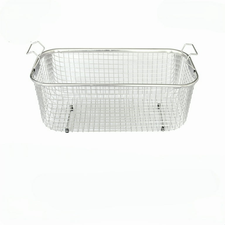 1PC SUS304 stainless steel Mesh immersion ultrasonic basket for Ultrasonic  Cleaner Cleaning Basket Accessories 270X115X100mm