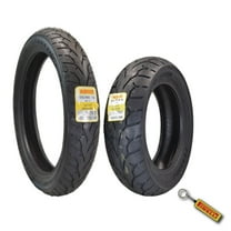 Pirelli Night Dragon Tire Set: 110/90-19 M/C 62H TL Front & 180/70B15 M/C 76H TL Rear Cruiser Motorcycle Tires - Superior Traction & Handling w/ Keychain
