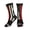 2 Black-2, variant on Athletic Socks Thin Red Fireman Line Flag Sport Running Calf Socks Crew Socks for Men Women