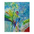 thumbnail image 1 of Betsydrake BK1153 Green Parrot II Throw, 1 of 1