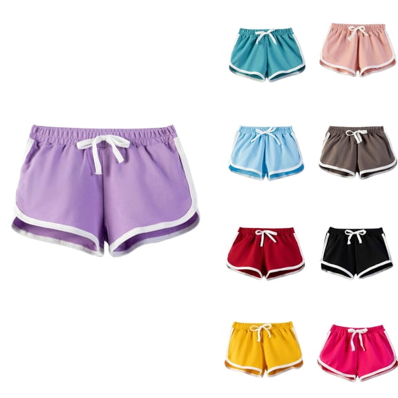 Girls Athletic Shorts Toddler Soccer Running Active Dolphin Kids Gym Workout Performance Shorts Pink 160