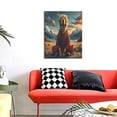 thumbnail image 4 of Sikiie Meditating Golden Retriever Print Canvas Decorative Hanging Painting, Anti-shrinkage Hanging Frame, Suitable for Home, Office Wall Decorations, 4 of 6