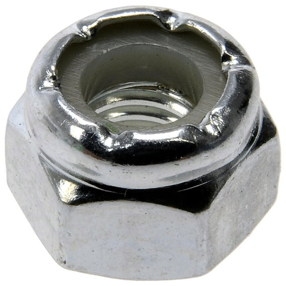 Dorman 784-764D Hex Lock Nuts With Nylon Ring - Grade 2 - 1/4 In.-28 , Pack of 3