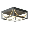 thumbnail image 1 of Artika Luxury Modern LED Flush Mount Ceiling Light Fixture, Black and Gold, 1 of 5