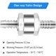 thumbnail image 2 of ZHAOCHENG Válvula de retención unidireccional de aleación de aluminio de 2 piezas de 10mm para sistemas de combustible de baja presión de carburador diésel de gasolina, 2 of 5
