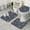Blue Christmas Candy, variant on Blue Christmas Snowflake Pattern Bathroom Rugs Sets 3 Piece,Toilet Cover Set,Absorbent Non Slip Bathroom Mats Sets with U-Shaped Contour Rug Toilet Rug Set