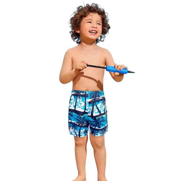 Short Duradero Niño Bermuda Casual Verano Playa Alberca Color