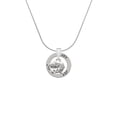 thumbnail image 2 of Delight Jewelry Silvertone Panther Joy Ring Charm Necklace, 18", 2 of 4