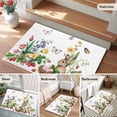 thumbnail image 5 of Spring Easter Entryway Rug 2'x3'&nbsp; Non Slip Front Door Mats, Country Bunny Chick Floral Butterflies Watercolor Entrance Rugs Indoor Outdoor Carpet, Floor Mats Small Area Rug for Bedroom Kitchen, 5 of 8