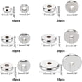 thumbnail image 4 of 200pcs DIY 4/5/6/7/8/10mm Flat Round Beads Stainless Steel Loose Beads Flat Round Bead Findings Metal Spacer for Bracelets Necklaces DIY Stainless Steel Color, 4 of 7