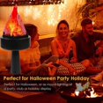 thumbnail image 4 of 1 * Linterna 3D Luz de fuego USB Recargable Velas sin llama Lámpara de llama 3D Lámpara artificial Accesorio de luz de efecto de escenario Luz de llama realista para Halloween Fiesta de Navidad, 4 of 8