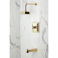 thumbnail image 2 of Kingston Brass KB5892AX Revival Single-Handle Pressure Balanced Tub and Shower Faucet, Polished Brass, 2 of 7