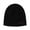 Black, black, variant on Calvin Klein Mens Solid Reversible Beanie Hat, Black, One Size