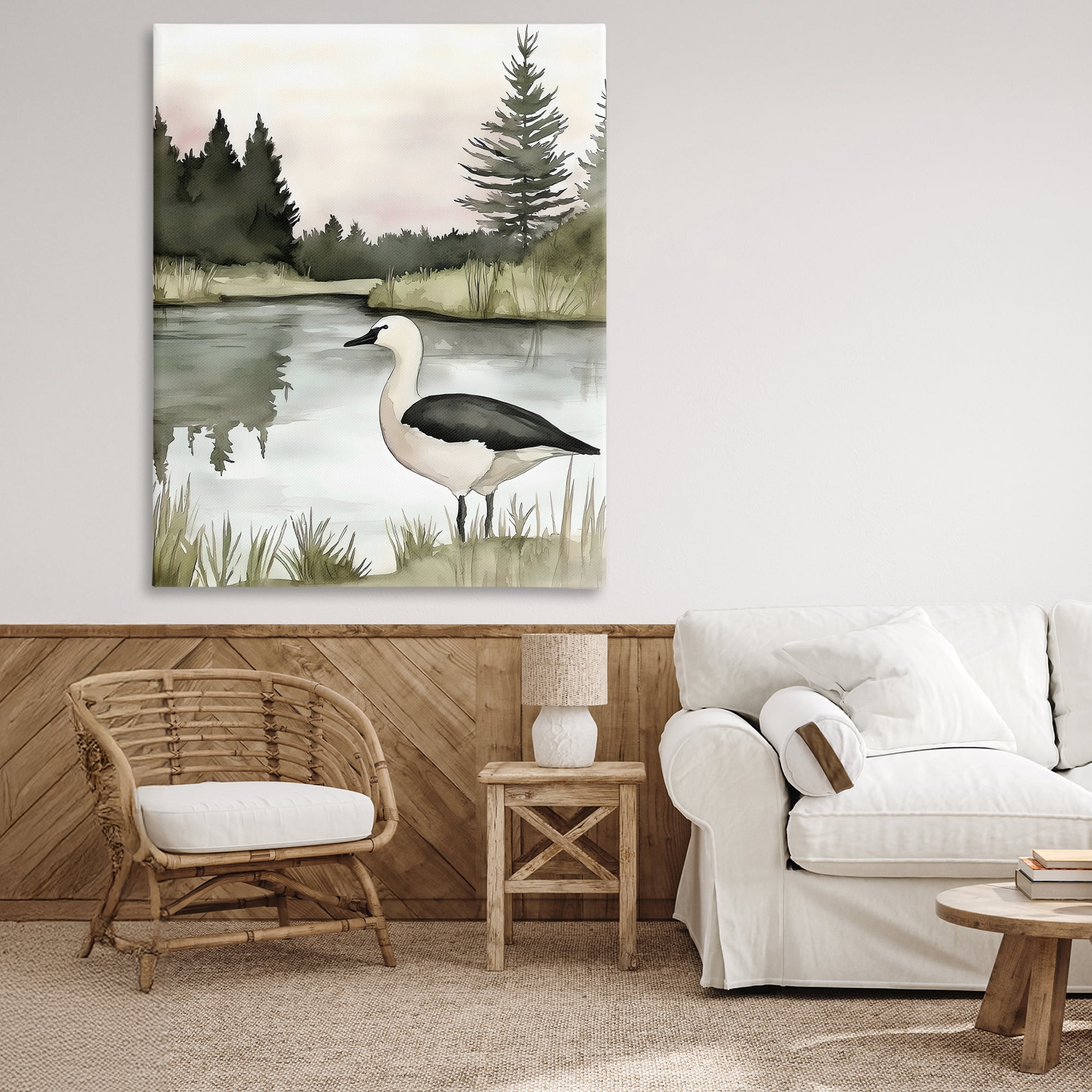 Stupell Industries Springtime Serenity Duck Canvas Wall Art, design by Riley B