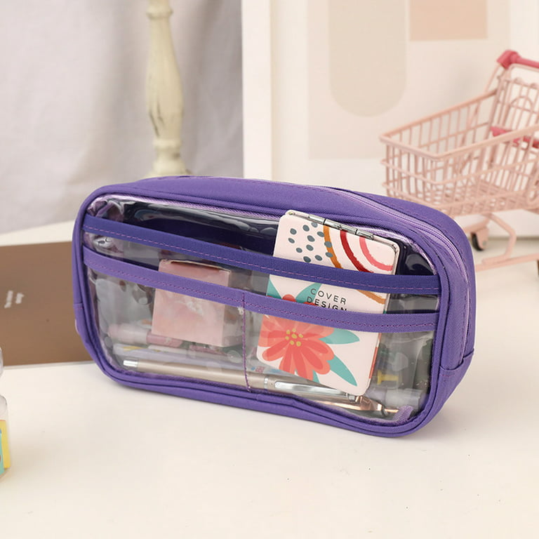 Transparent Multi-layer Pencil Pouch - Large Capacity Stationery