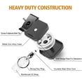 thumbnail image 1 of Badge Holder Reel Retractable, Metal Heavy Duty Badge Holder with Belt Clip Key Ring and 6pcs Plastic ID Card Holders, Steel Wire Cord Up to 25 inch (2 Pack), 1 of 4