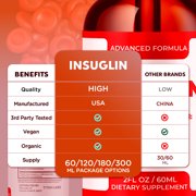 Insuglin Advanced Formula Drops Blood Balance Support Supplement 30 Servings