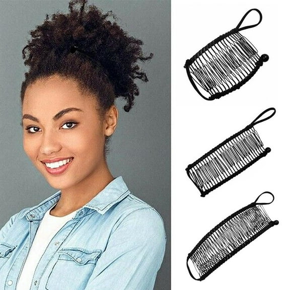 SSKFHGI 40 Teeth Black European And American New Banana Hair Clip Hair Curler Fashion Insert Comb Banana Hair Clip Lazy Hair Curler