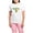 With Pink Camo Pant, variant on - Hooligan Women's Light Pajamas - Women's Short Sleeve Print T-Shirt and Pants Light Cotton Pajama Set