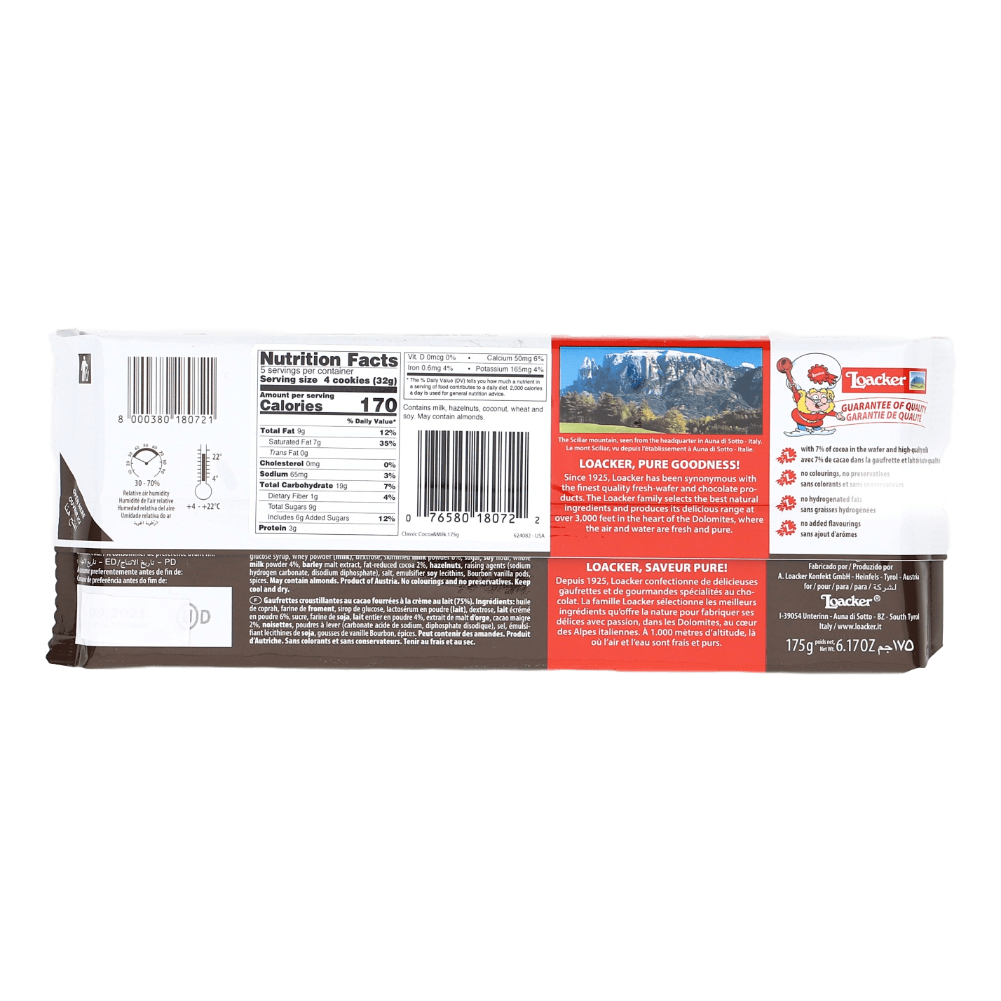 LOACKER WAFERS COCOA - FRENCH