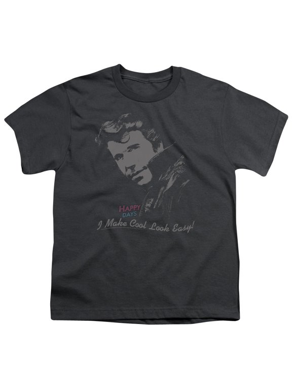 Happy Days - Cool Fonz - Youth Short Sleeve Shirt - Medium