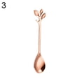 thumbnail image 3 of Joernso Leaf Shape Handlle Coffee Spoon Dessert Scoop Fork Tablewear Kitchen Accessories, 3 of 7