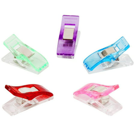 20 PCS Colorful Sewing Craft Quilt Binding Plastic Clips Clamps