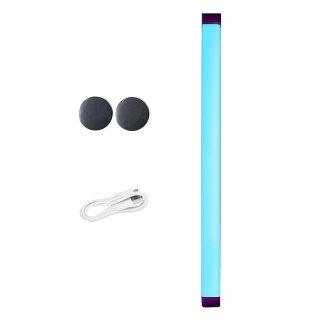 Yuarrent Barra de luz de relleno LED Flash USB 30W 5V 30LM Lámparas fotográficas Decoración ajustable Iluminación de video fotográfico con indicador Iluminación y accesorios 32cm Azul claro Yuarrent HA011580-06B