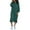 Green, variant on Womens Hoodies Dress Long Length Drawstring Hem Hoodies With Pocket Relaxed Fit Strolls Loungewear Effortless Chic Daily Wear Long Sweatshirts