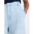 thumbnail image 5 of Time and Tru Women's High Rise Draped Utility Jeans, 30" Inseam, Sizes XS-XXXL, 5 of 6