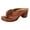 Brown, variant on Women Thong Sandals with Flower Wedge Platform Chunky Heel Slip on Dressy Casual Summer Flip Flops