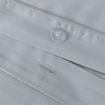 thumbnail image 6 of Chezmoi Collection Solid Silver Gray 100% Cotton Duvet Cover Set Queen Size, 3-Piece Luxury Soft Breathable Smooth Cooling 250TC Cotton Twill Comforter Cover with Button Closure, 6 of 9