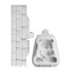 thumbnail image 1 of 2 moldes de silicona con forma de panda para decoración de tartas, fondant, pasta de azúcar y goma de mascar, 1 of 7