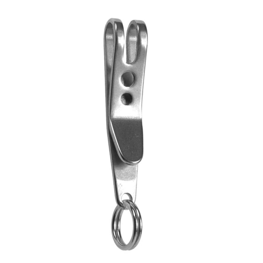 Stainless Steel Mini Pocket Suspension Clip With UFO Buckle Set EDC Quicklink OV 