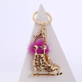 thumbnail image 2 of Keychain Creative - Patín de patinaje sobre hielo con strass, color rosa, 2 of 3