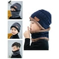 thumbnail image 5 of PULLIMORE Kids Beanie Hat Scarf Set Winter Warm Knit Fleece Lining Cap and Scarf for 5-15 Years Old Boys Girls (Red), 5 of 9