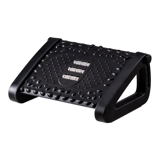 Reposapiés - mejorada Solemassage Plástico grueso negro2 Gloria Reposapiés debajo del escritorio