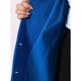 thumbnail image 5 of DARING DIVA Women's Plus Size Elegant Peter Pan Collar Single Breasted Coat 3X Royal Blue, 5 of 6