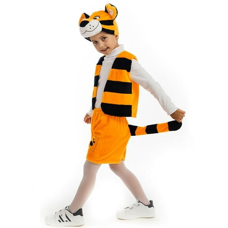 Bengal Tiger Animal size XS Boys Plush Costume Dress-Up Play Kids 5