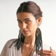 thumbnail image 2 of VANGANIA Aretes largos mujer de plumas Full Raven largos tornasol regalo mujer, 2 of 5