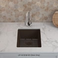 thumbnail image 2 of 16" x 18" Quartz Kitchen Sink, Single Bowl Sink, Drop-in Sink, Undermount Sink, Granite Kitchen Sink, Metallic Mocha Kitchen Sink, Lexicon Platinum LP-1618-M-SO, 2 of 9