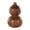 thumbnail image 6 of DecMode 11" Bubble Brown Wood Vase with Natural Wood Grains, 6 of 9