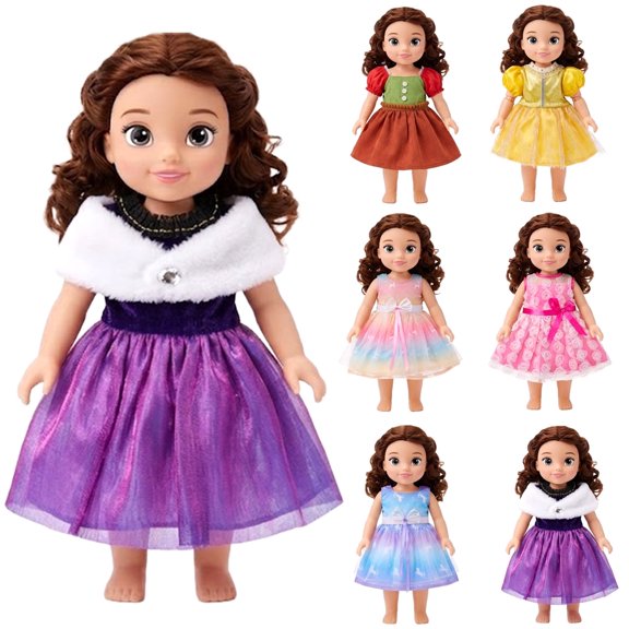 Zacro 18 inch American Girl Doll Clothes and Accessories Include Doll Clothes Princess Dress Outfit for 18 inch Dolls Gift for Girls, 6 Pack