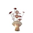 thumbnail image 3 of 22" Silver and Clear Metal and Acrylic Red Rose Bedside Lamp, 3 of 3