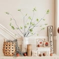 thumbnail image 3 of Duslogis 35.4'' 4Pcs Artificial Ficus Branches Fake Greenery Stems Faux Ficus Twig Plants Green Fake Leaf Spray Green for Home Office Wedding Vase Filler Banquet Home Decoration (Green), 3 of 7