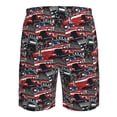 thumbnail image 6 of Naloa Red And Blue Cars Men's Beach Shorts, Surfing shorts, Swim trunks, Quick Dry Swim Trunks for Surfing Beach Fun - X-Large, 6 of 9