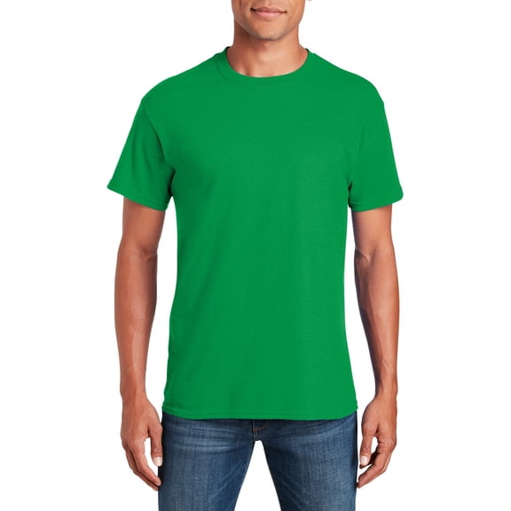 JustBlanks Adult Heavy Cotton T Shirt Classic Width with a Ribbed Collar Taped Neck