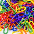 thumbnail image 2 of Wweixi 400pcs Geometric Buckle Colorful Plastic Clips Hooks Chain Links Kids Educational Toy, 2 of 6