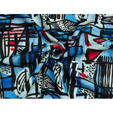 Minerva Exclusive Babelone Art Linen Viscose Blend Fabric – per yard